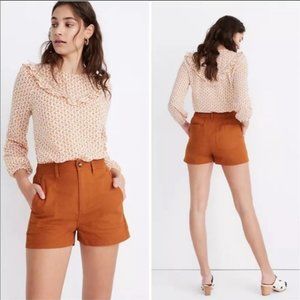 Madewell Camp Shorts in Burnt Sienna